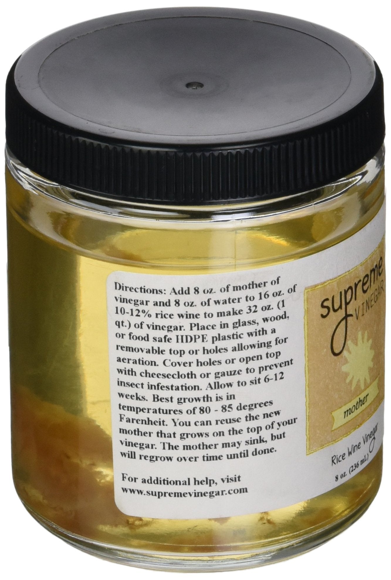Home Brew Ohio Supreme Rice Wine Mother Of Vinegar, 1 Count, Yellow, Model 7001872