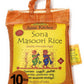 Asian Kitchen White Sona Masoori Aged Rice 10-Pound Bag, 10lbs (4.54kg) Short Grain Rice ~ All Natural | Gluten Friendly | Vegan