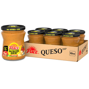 Pace Salsa Con Queso Cheese Dip, Great For Nachos, 15 Ounce Jar (Pack Of 6)