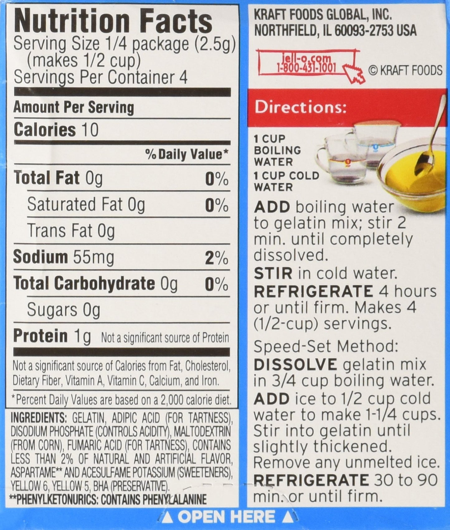 Jell-O Lemon Flavor Sugar-Free Instant Pudding 1 oz box (4-Pack)