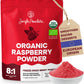 Jungle Powders Organic Raspberry Powder 5 Ounce Bag, USDA Organic Freeze Dried Raspberries from Whole Berry for Baking, Additive