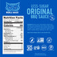 Noble Made Less-Sugar Original BBQ Marinade and Dipping Sauce, 13 fl oz Bottle, Original BBQ Sauce, Low Sugar, Whole30 Approved,