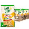 Late July Snacks Thin and Crispy Organic Tortilla Chips with Sea Salt, 10.1 oz Bag (Pack of 9)