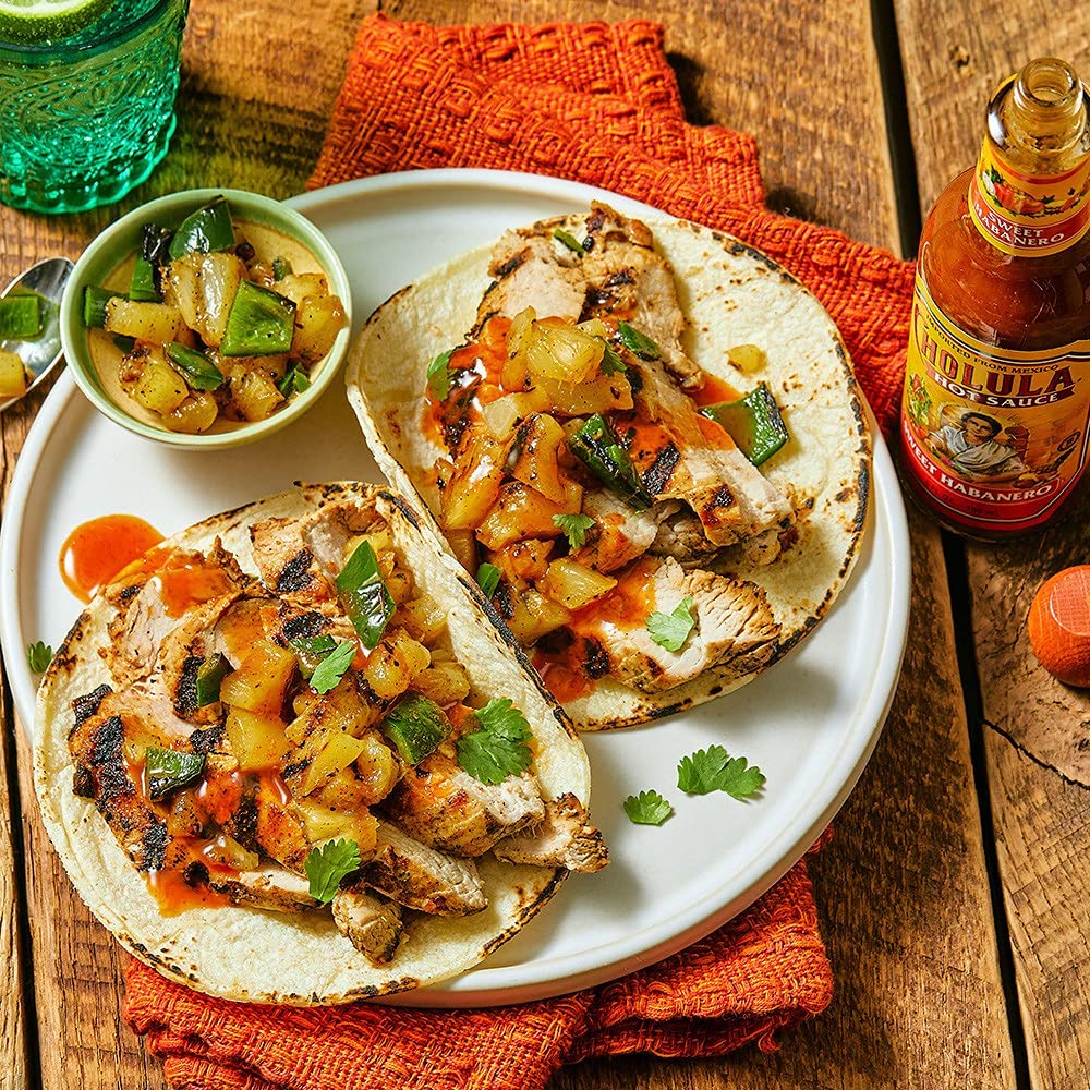 Cholula Sweet Habanero Hot Sauce, 5 fl oz - Pack of 2, Flavorful Heat for Tacos, Wings & More, Perfect for Spicy Food Lovers