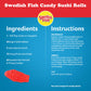 SWEDISH FISH Mini Red, White & Blue Soft & Chewy Candy, Bulk Candy, 4 - 1.8 lb Bags