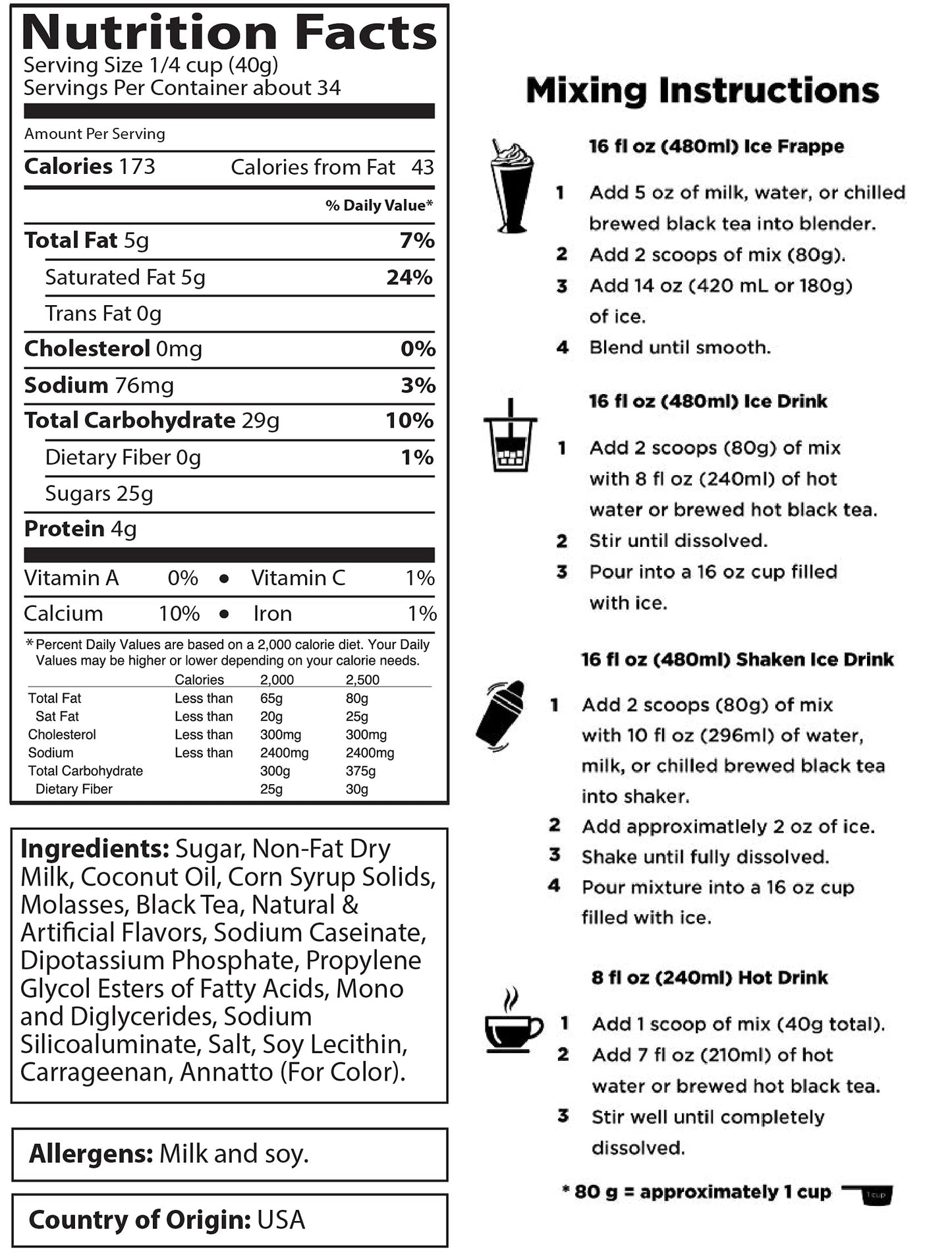 Milk Tea Mix By Angel Specialty Products [3 Lb]