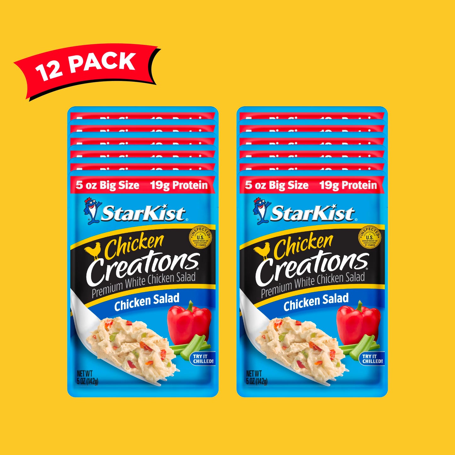 Starkist Chicken Creations Chicken Salad, 5 Oz Pouch “Big Size” (Pack Of 12)