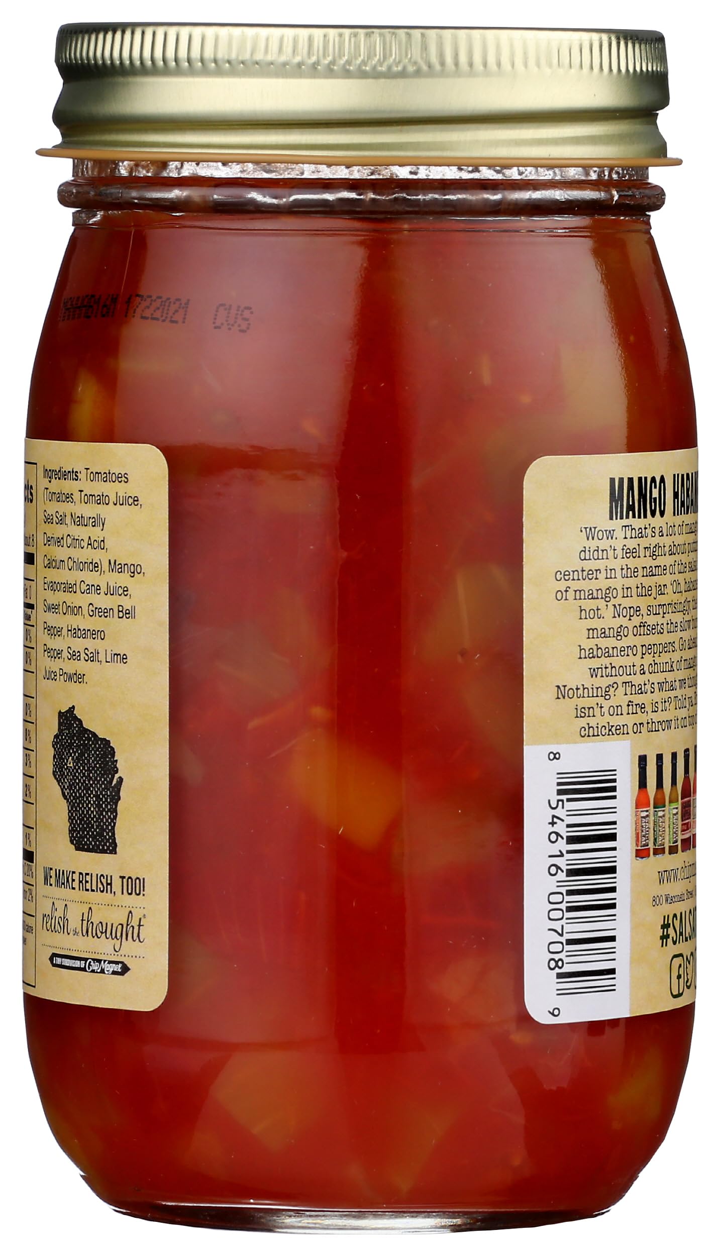 Chip Magnet Salsa Medium Mango Habenero 16 Ounce