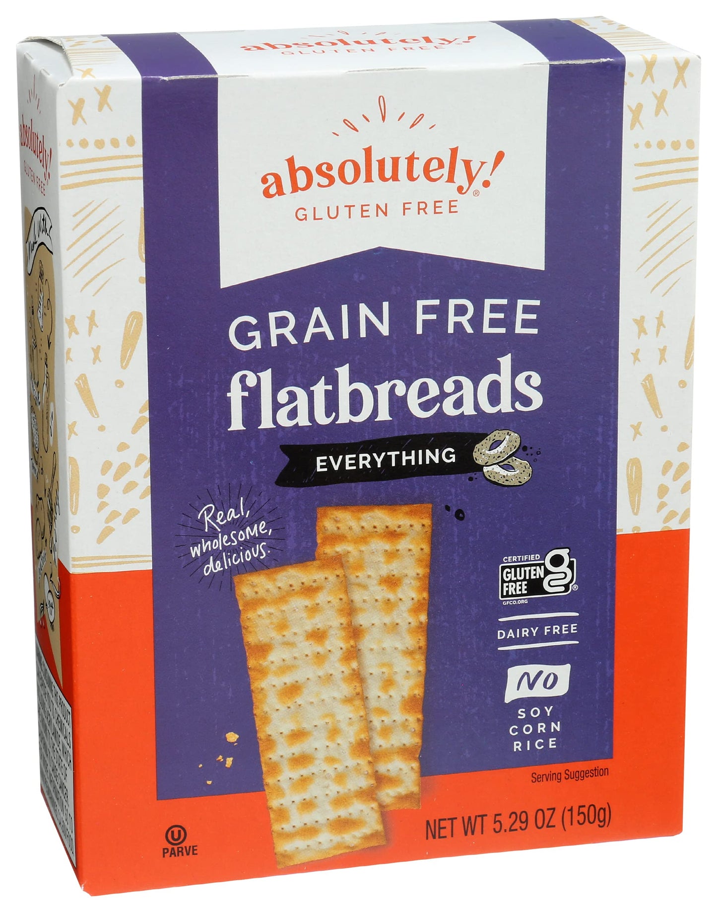 Absolutely gluten Free - Flatbread - Original - case Of 12 - 529 Oz(D0102H5K6BJ)