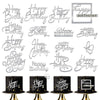 15 Pcs Silver Happy Birthday Cake Toppers Mirror Acrylic Cake Topper Side Cake Decorations Silver Cake Inserts Cake Decorating S