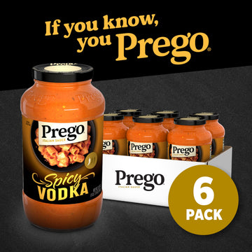 Prego Spicy spirit-inspired flavor Pasta Sauce  23.75 oz Jar (6 Pack)