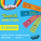 SINGLES TO GO! Skittles Singles To Go Tropical Flavors Variety Pack, Powdered Drink Mix, Strawberry Starfruit, Mango Tangelo, Ki