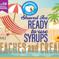 Hypothermias Shaved Ice & Snow Cone Syrup - Gallon (128 Fl. Oz) - Peaches And Cream - Made With Non-Gmo 100% Pure Cane Sugar, No