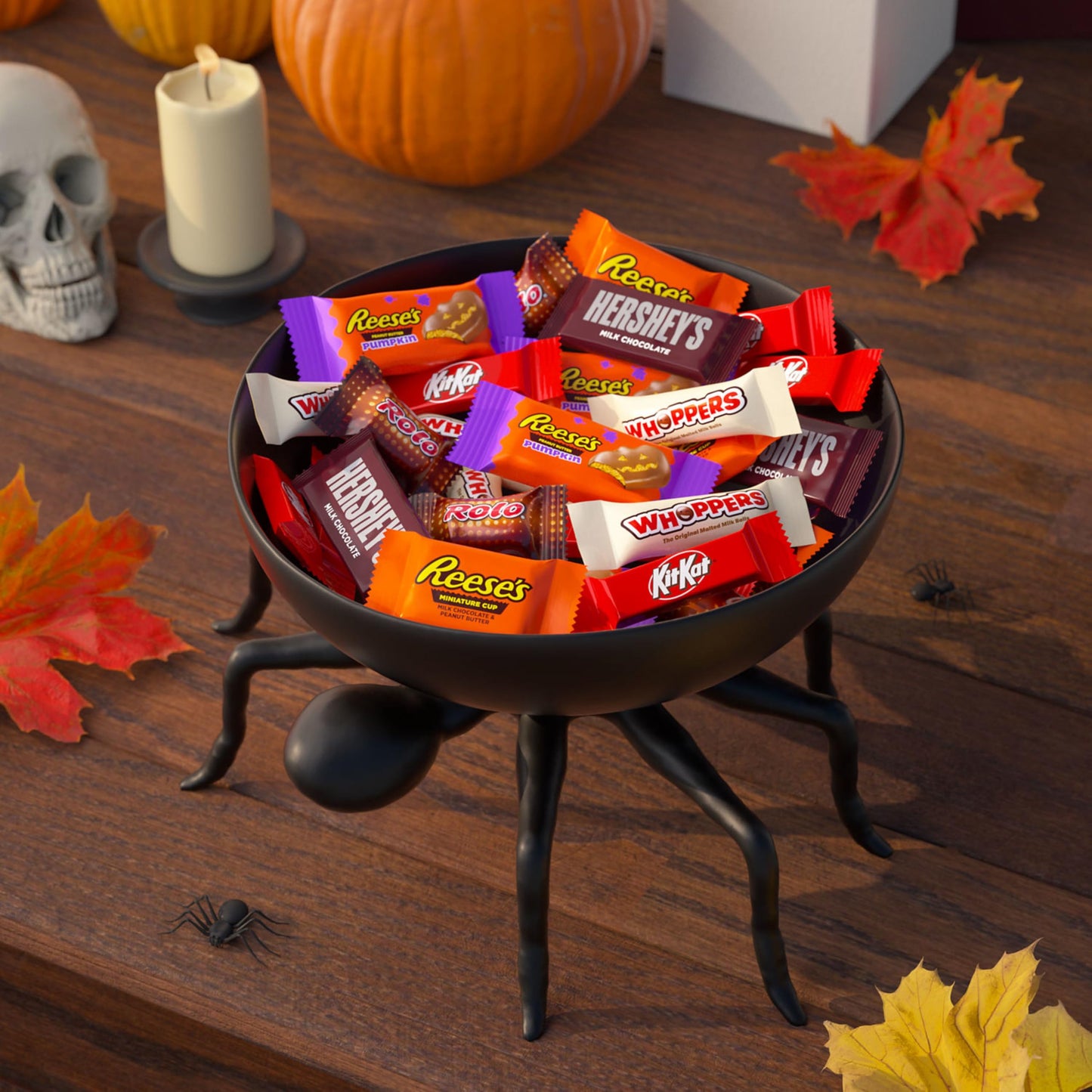 HERSHEYS Assorted Flavored  Halloween Candy Bag  19.62 oz (60 Pieces)