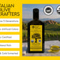 Italian Olive Crafters  Polyphenol Rich Organic Extra Virgin Olive Oil  16.9 fl oz - Organic Olive Oil Extra Virgin Cold Pressed Glass Bottle