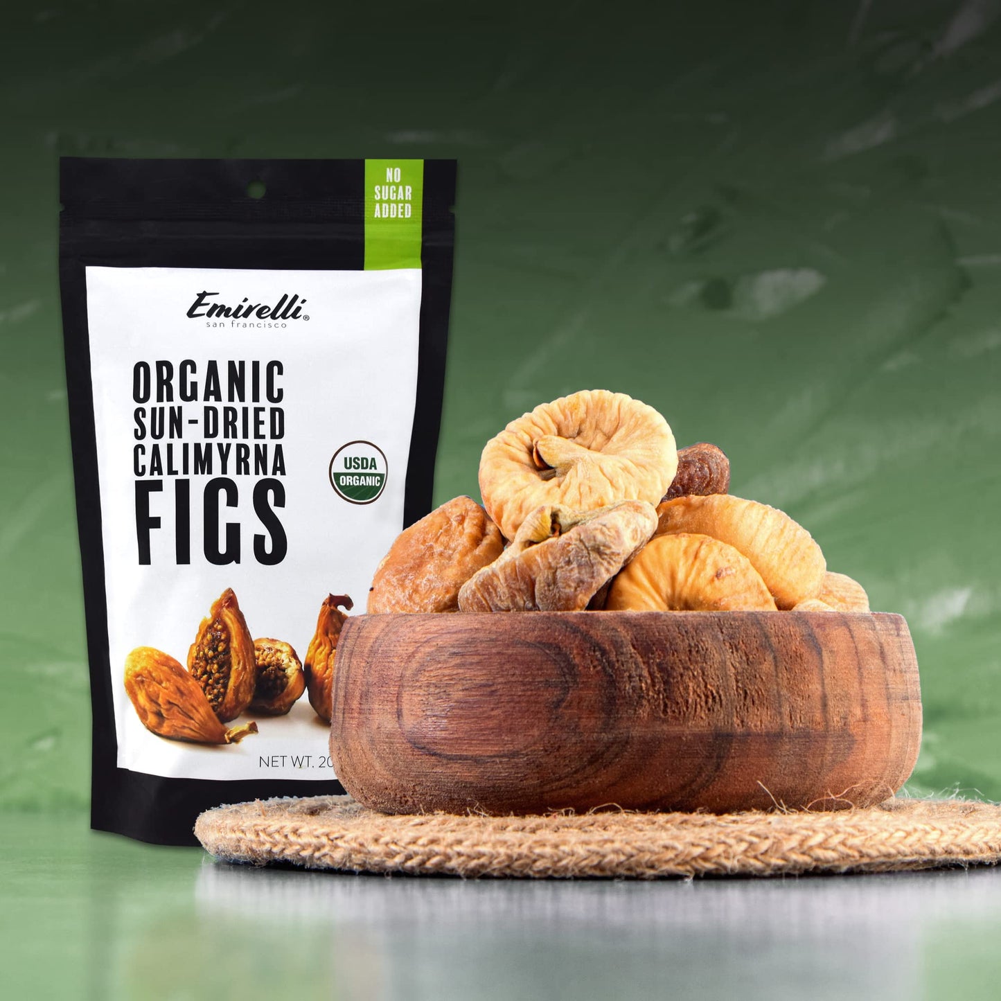 Emirelli Organic Calimyrna Figs, Vegan And Natural, Gluten Free Snacks, No Sugar Added And Non Gmo, 7.05 Oz (200G) (Pack Of 1)