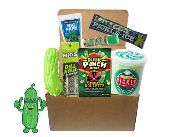 Deluxe Dill Pickle Lover's Gift Box - Gourmet Assortment of Pickle flavor snacks
