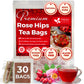 FRESHDRINKUS Rosehip Herbal Tea Bags, 100% Natural, Vegan, 30 Count