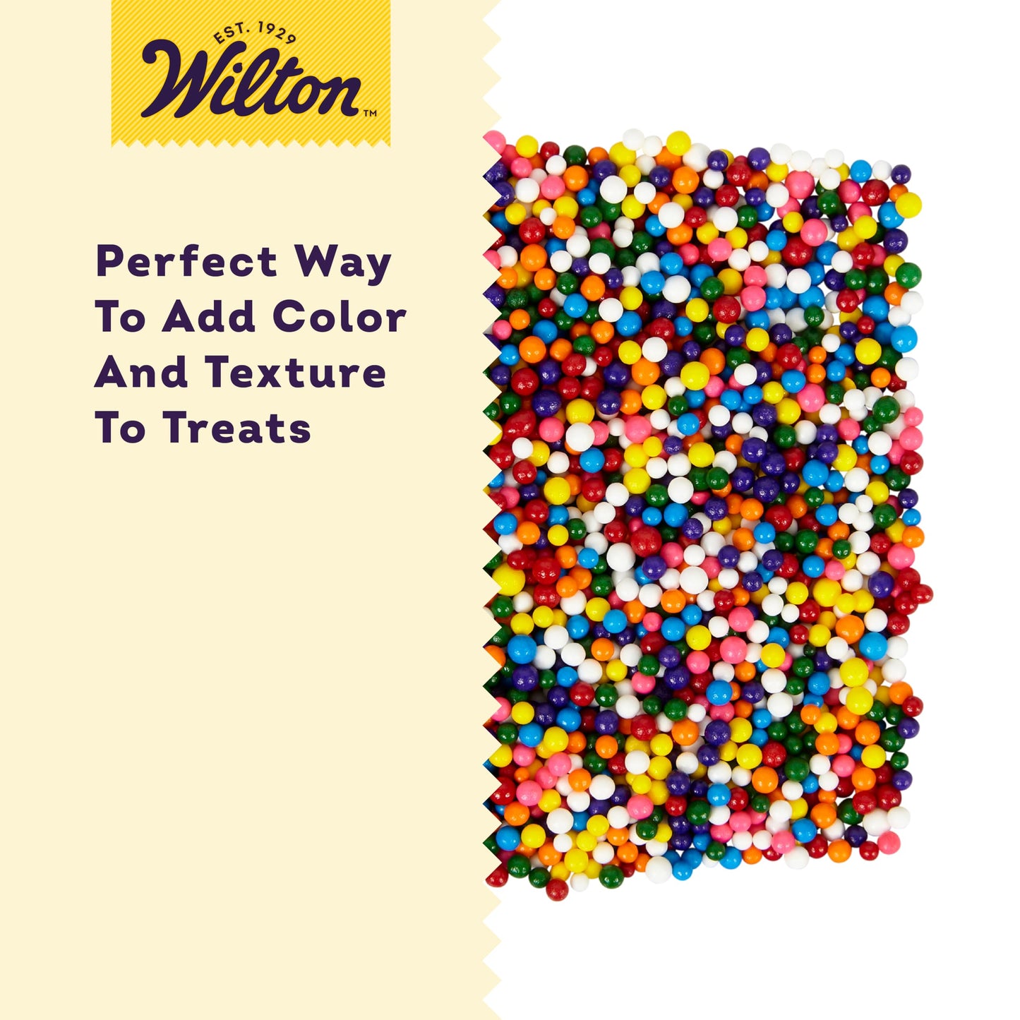 Wilton Rainbow Nonpareils Food Decorative, 7.5-Ounce