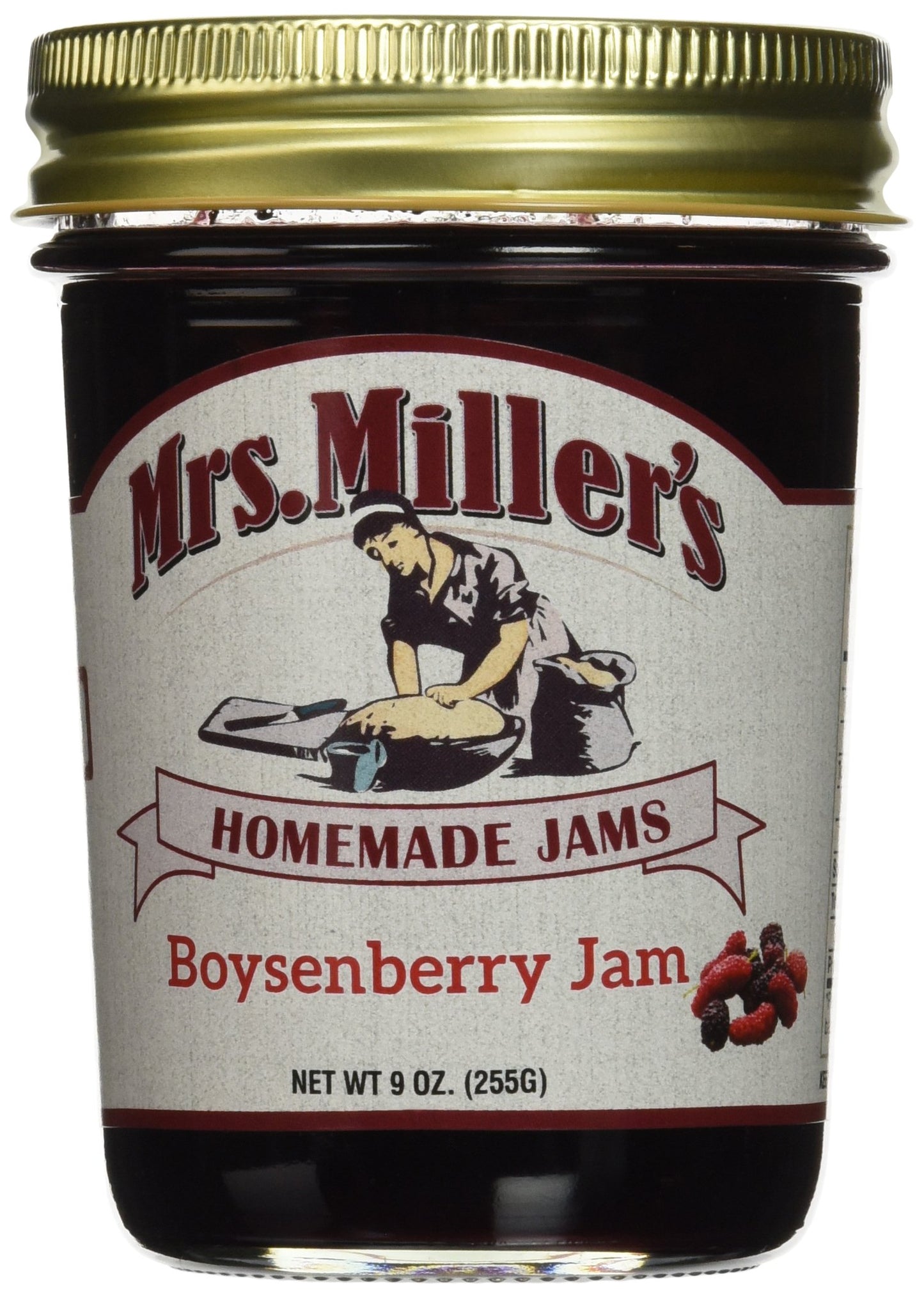 Mrs. Miller'S Amish Home Made Boysenberry Jam, 9 Ounce (Pack Of 2)