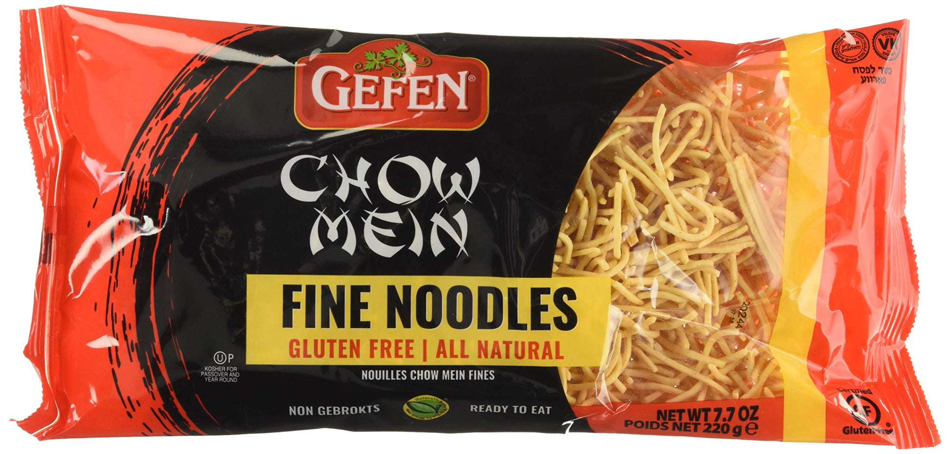Gefen Gluten Free Chow Mein Noodles, Fine, 8 Ounce