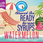 Hypothermias Watermelon Ready To Use Gallon (128 Fl. Oz) Hawaiian Snow Cone Flavors Syrup - Shaved Ice, 100% Pure Cane Sugar