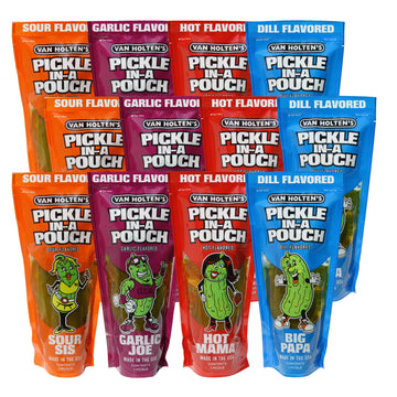 Van Holtens Pickles - Charismatic Characters Pickle-In-A-Pouch Sampler - 12 Pack
