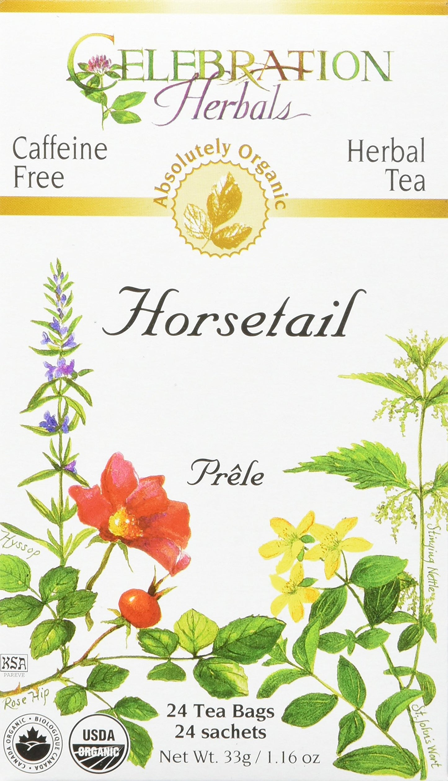 Celebration Herbals Horsetail Tea Organic 24 Bag, 1.16 0Z