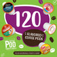 Coffee Pod Variety Packs Super Flavored Sampler  Assorted  Compatible with 2.0 K-Cup malt-inspired  Variety Pack  120 Count (Pack of 1)