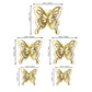 40 Pcs Gold Lively 3D Butterfly Cupcake Toppers Mixed Size Hollow Art Butterfly Cupcake Topper Baby Shower Wedding Anniversary B