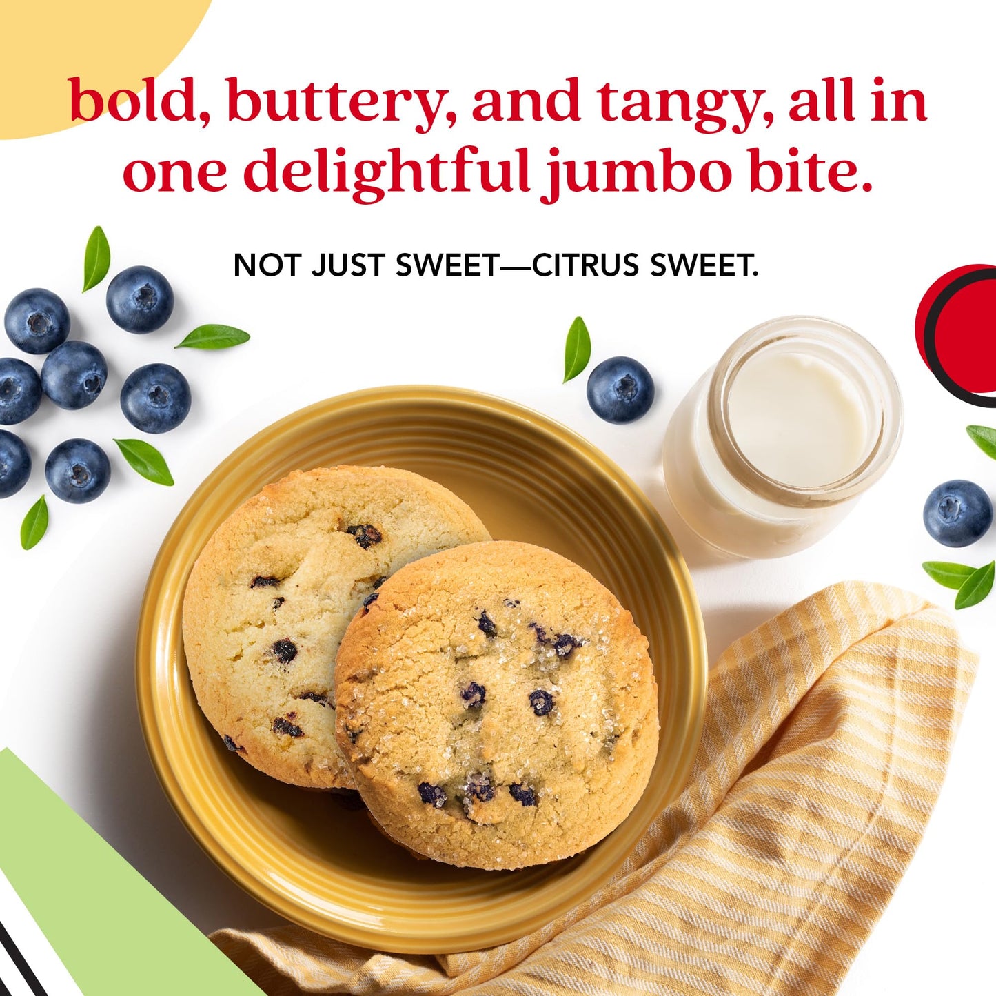 Davids Cookies Fresh Baked Decadent Jumbo Lemon Gourmet Cookies - 2lb Gift Basket Tin with 8 Large Lemon Cookies - Bakery-Style