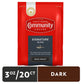 Community Coffee Signature Blend Dark Roast Coffee Packs, 3 Ounce Bag, Box of 20