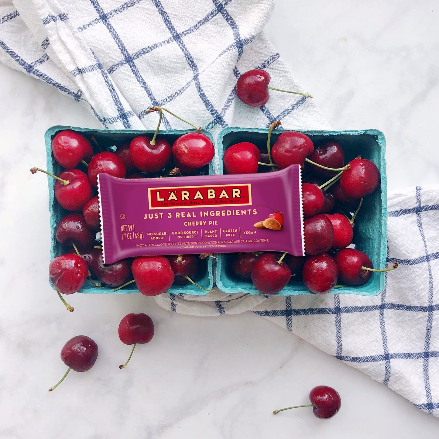 Larabar Cherry Pie, Gluten Free Vegan Fruit & Nut Bar, 1.7 oz Bars, 16 Ct (Pack of 2)