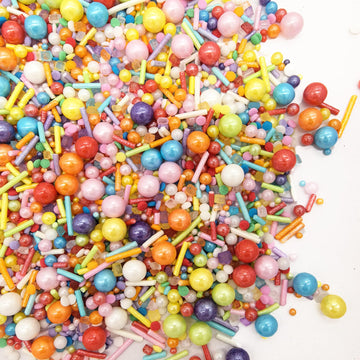Edible Rainbow Sprinkles Candy Baking Edible Cake Decorations Cupcake Toppers 120g/ 4.2oz