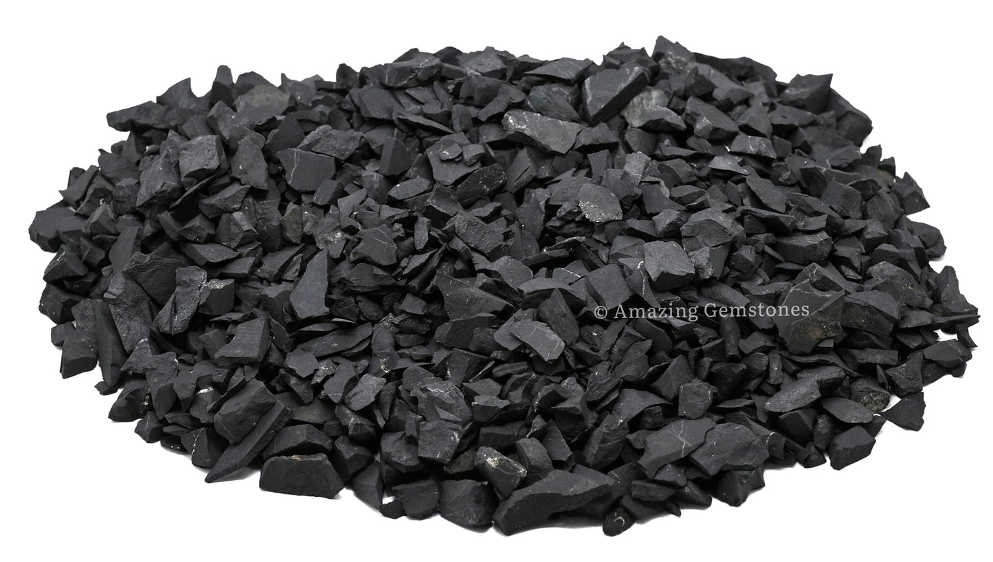 Raw Shungite Stones For Water - 1Lb Shungite Carbon Water Filter - Water Purification Rock - Healing Stones For Home Garden Deco