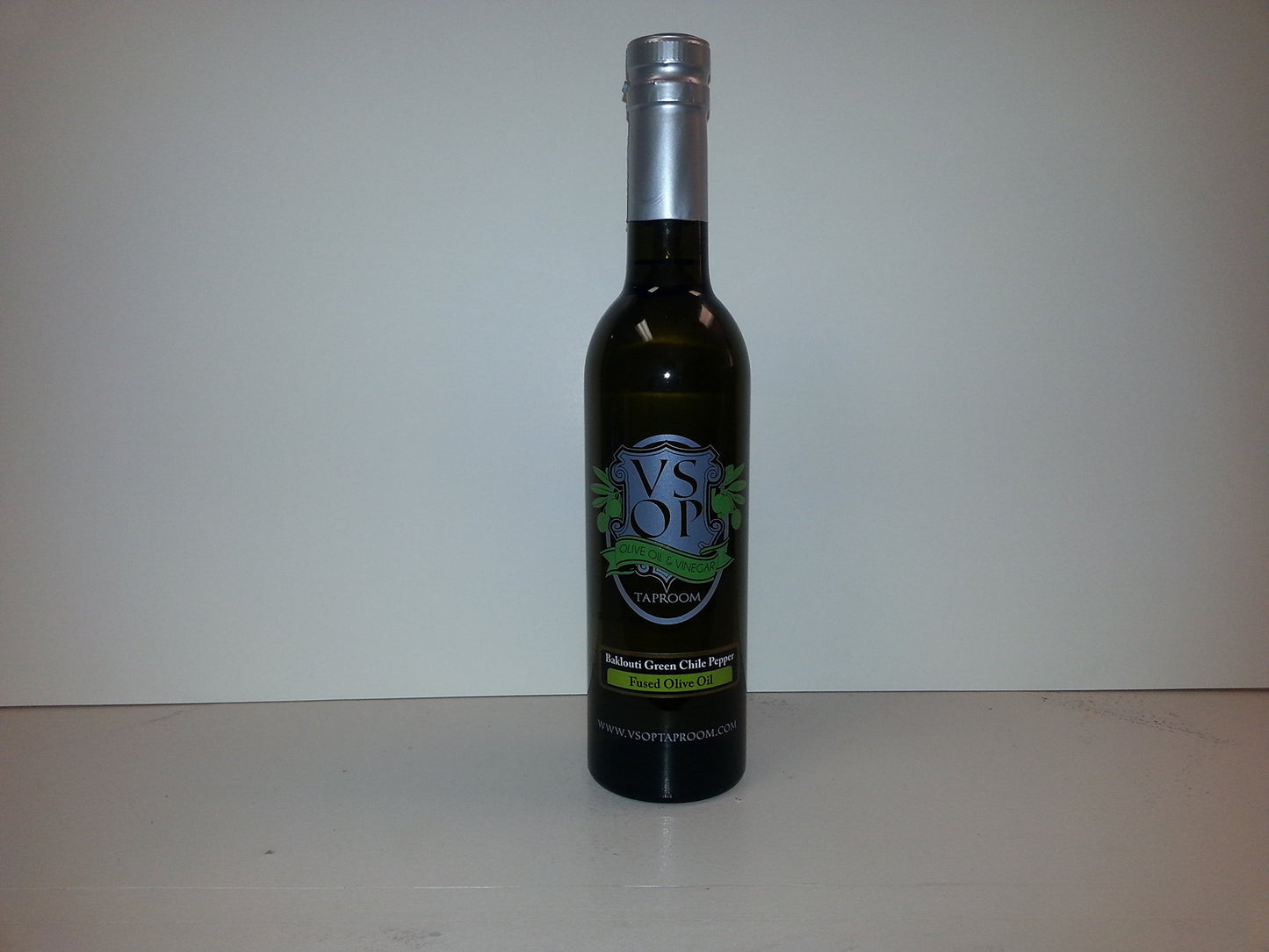 VSOP Organic Baklouti Green Chile Pepper Fused Extra Virgin Olive Oil - 375 ml / 12.68 oz