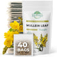 40 Mullen Tea Mullein Tea Leaf (Verb  Scum L.) - 40 Count 1.5G Tea Bags Mullen Leaves Mullein Loose Leaf Tea Hoja De Gordolobo