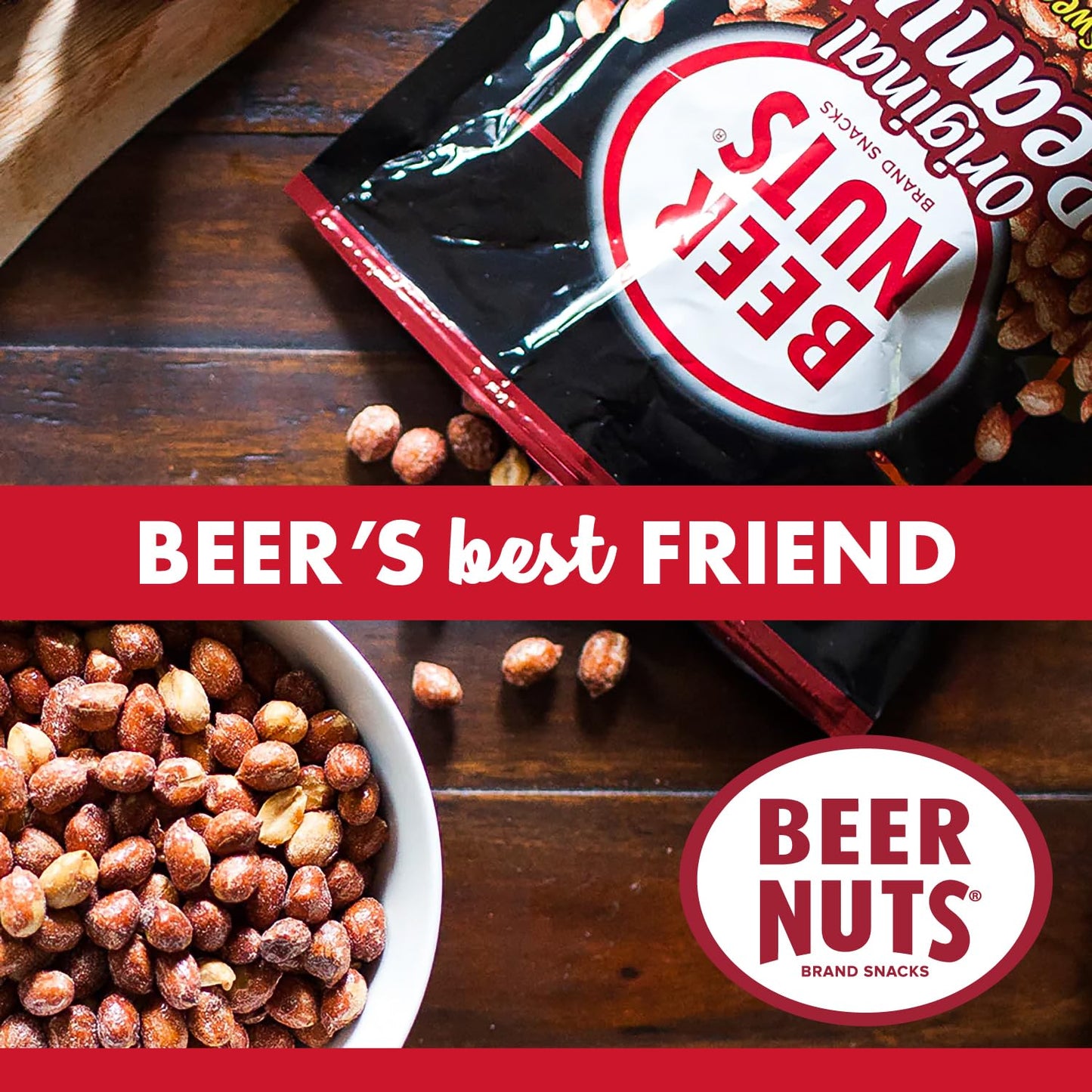 Malt-Inspired Nuts Original Peanuts - Sweet & Salty Bar Nuts - Gluten Free, Kosher, Low Sodium, On The Go Packaged Peanut Snacks Made In The Usa - 1.75Oz Single Serve Bottle Bags (Pack Of 12)