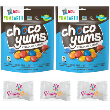 Yumearth Choco Yums, 5-0.7 Ounce Snack Packs, Allergy Friendly, Gluten Free, Non-Gmo, Vegan, No Artificial Flavors Or Dyes (Pack