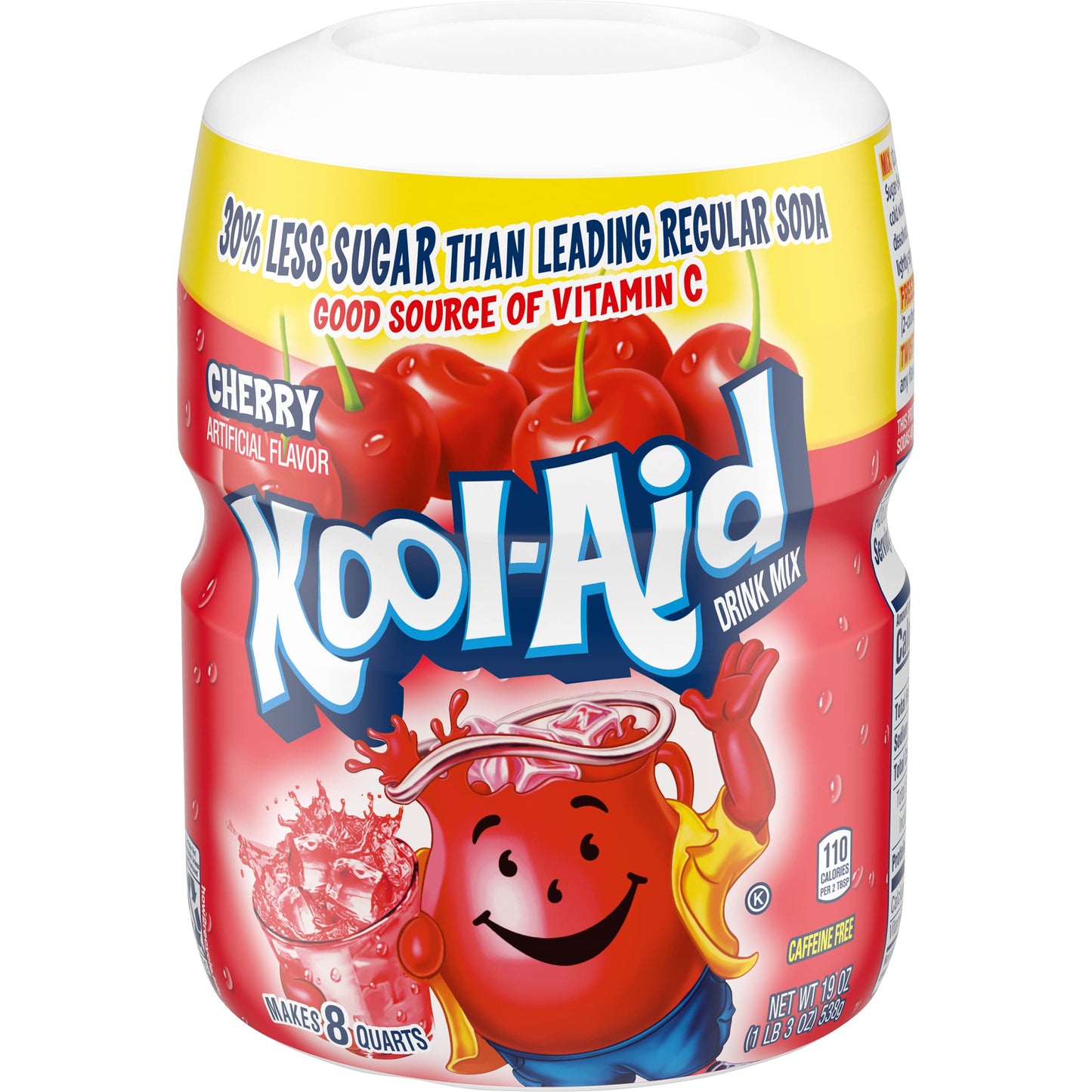 Kool-Aid Cherry Drink Mix, 19oz (Pack of 2), 1.18 Pound Total, Model 043000953532