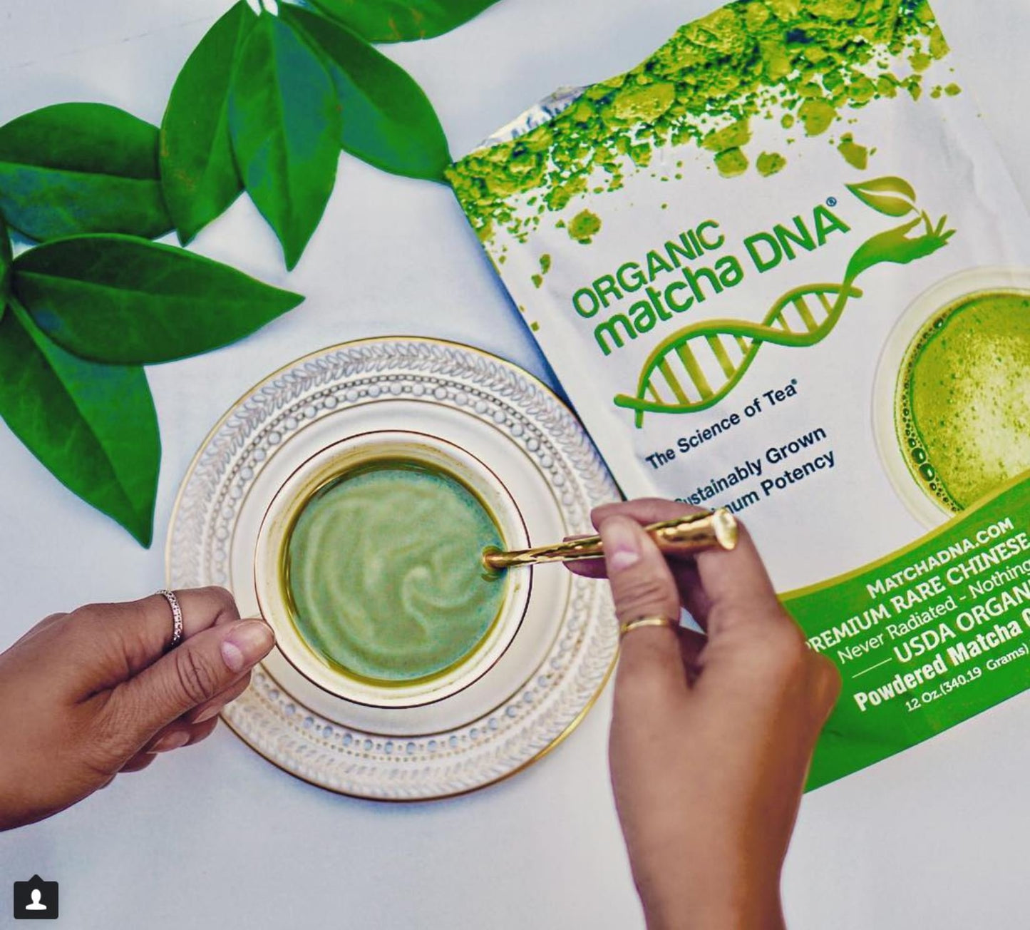 MATCHA DNA Organic Culinary Grade Matcha Green Tea - 12 Ounce Bag, USDA Certified, Pure Matcha, Vibrant Green Color