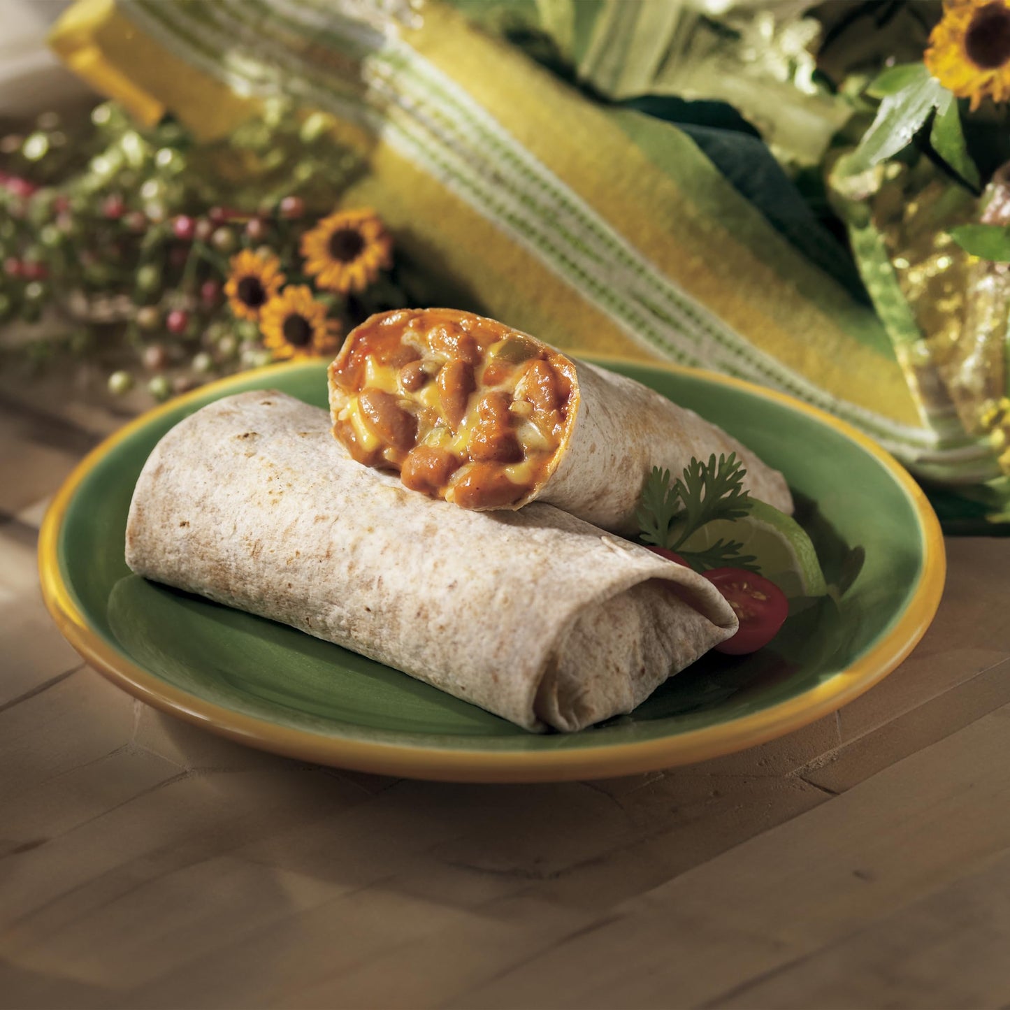 Amys Frozen Meals, Cheddar Cheese Burrito with Organic Rice and Beans, Microwave Meals, 6.0 Oz