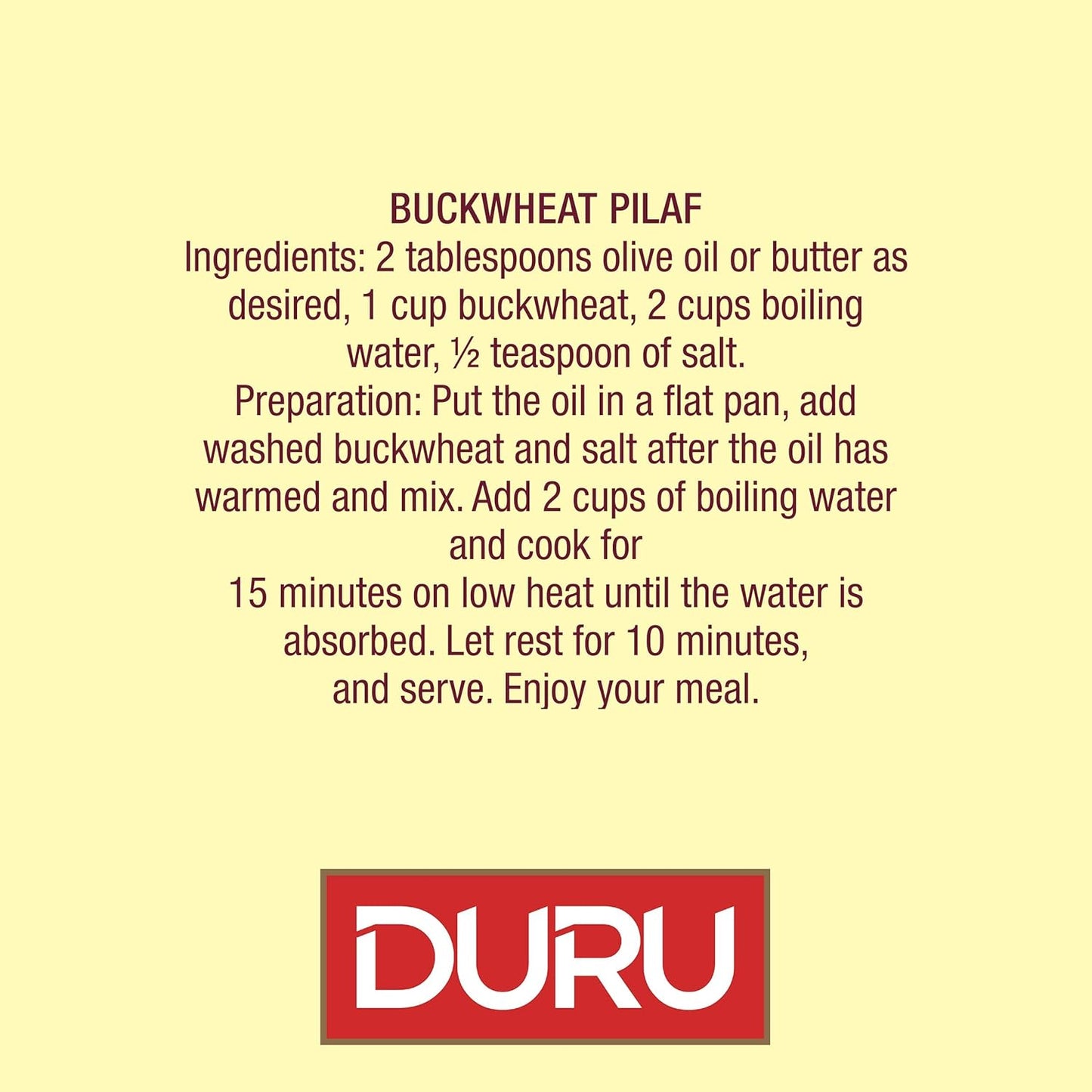 Duru Buckwheat Whole Grains 1000G