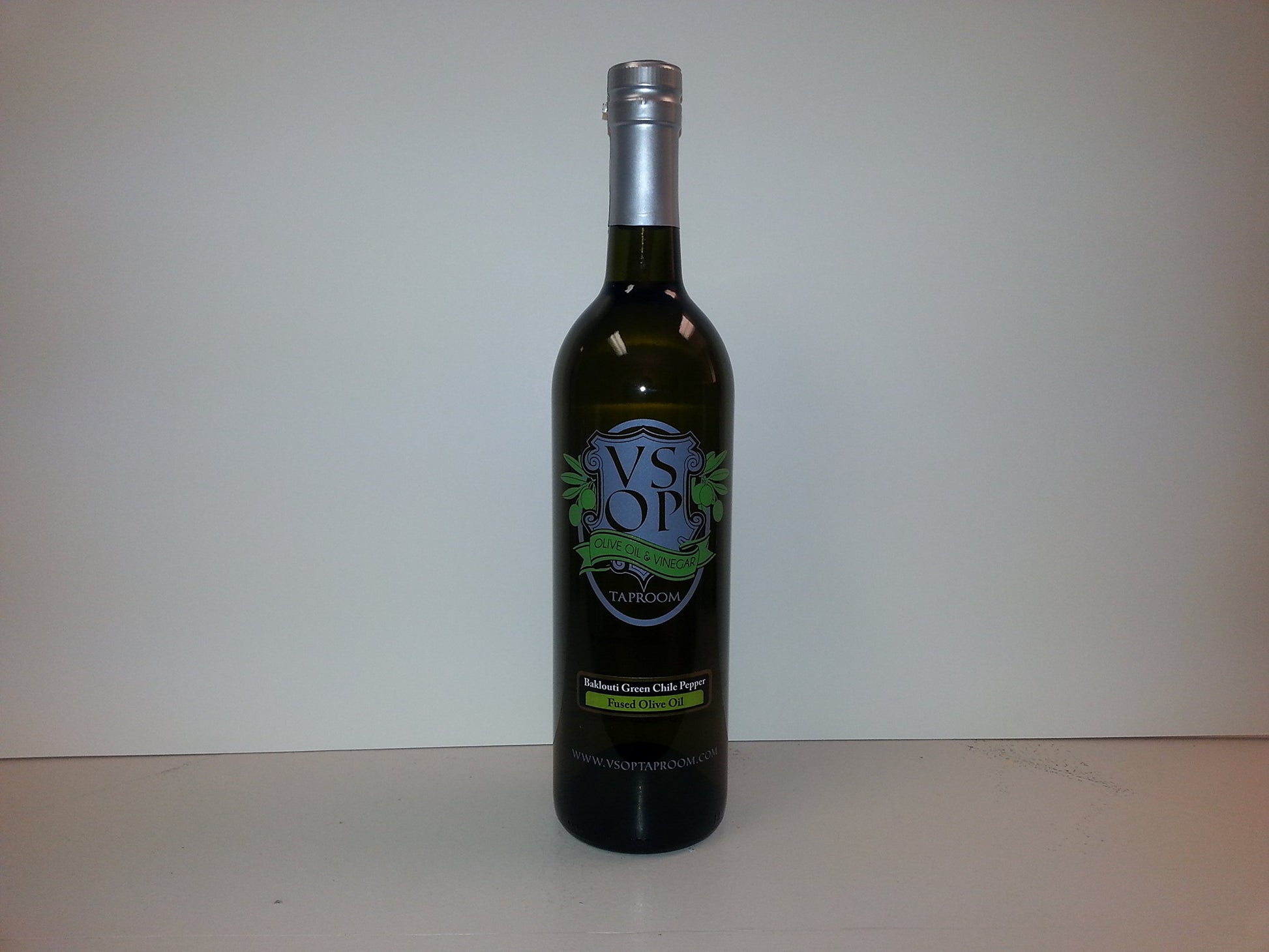 VSOP Organic Baklouti Green Chile Pepper Fused Extra Virgin Olive Oil - 750 ml / 25.36 oz