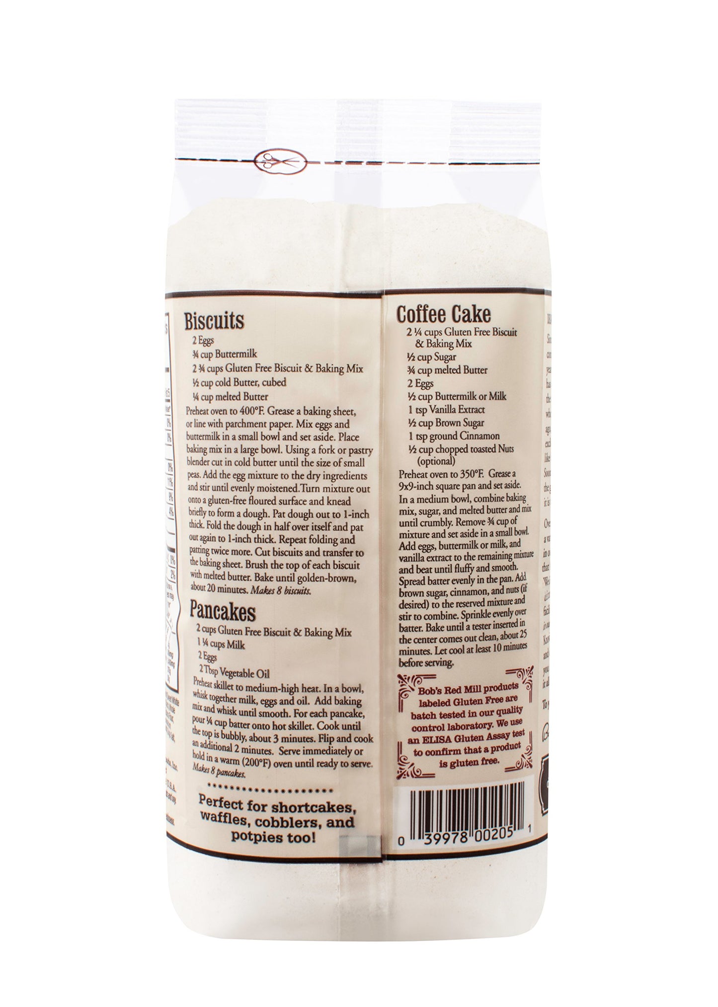 Bobs Red Mill Gluten Free Biscuit & Baking Mix, 24 Ounce, Pack of 4, Model 1334C244
