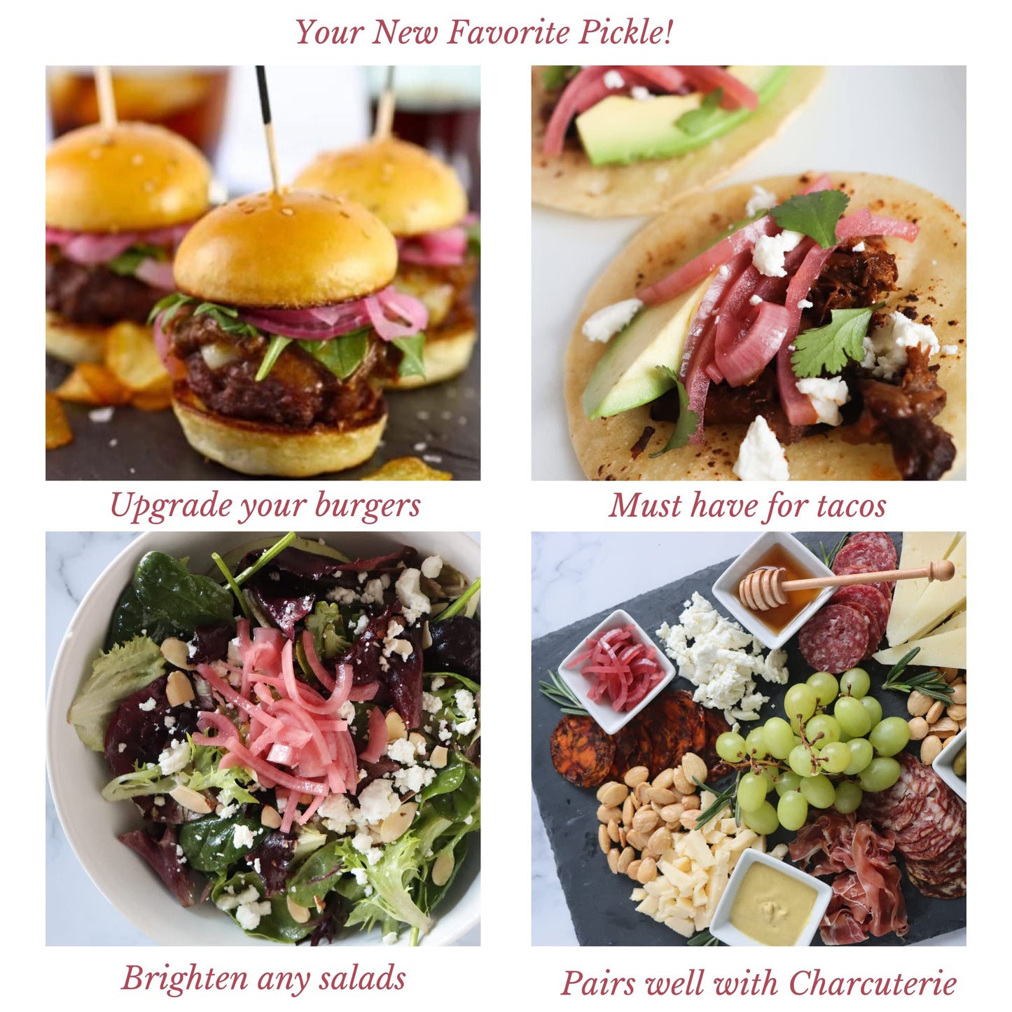 Pickled Pink Onions | Garden Herb | 12 Oz.