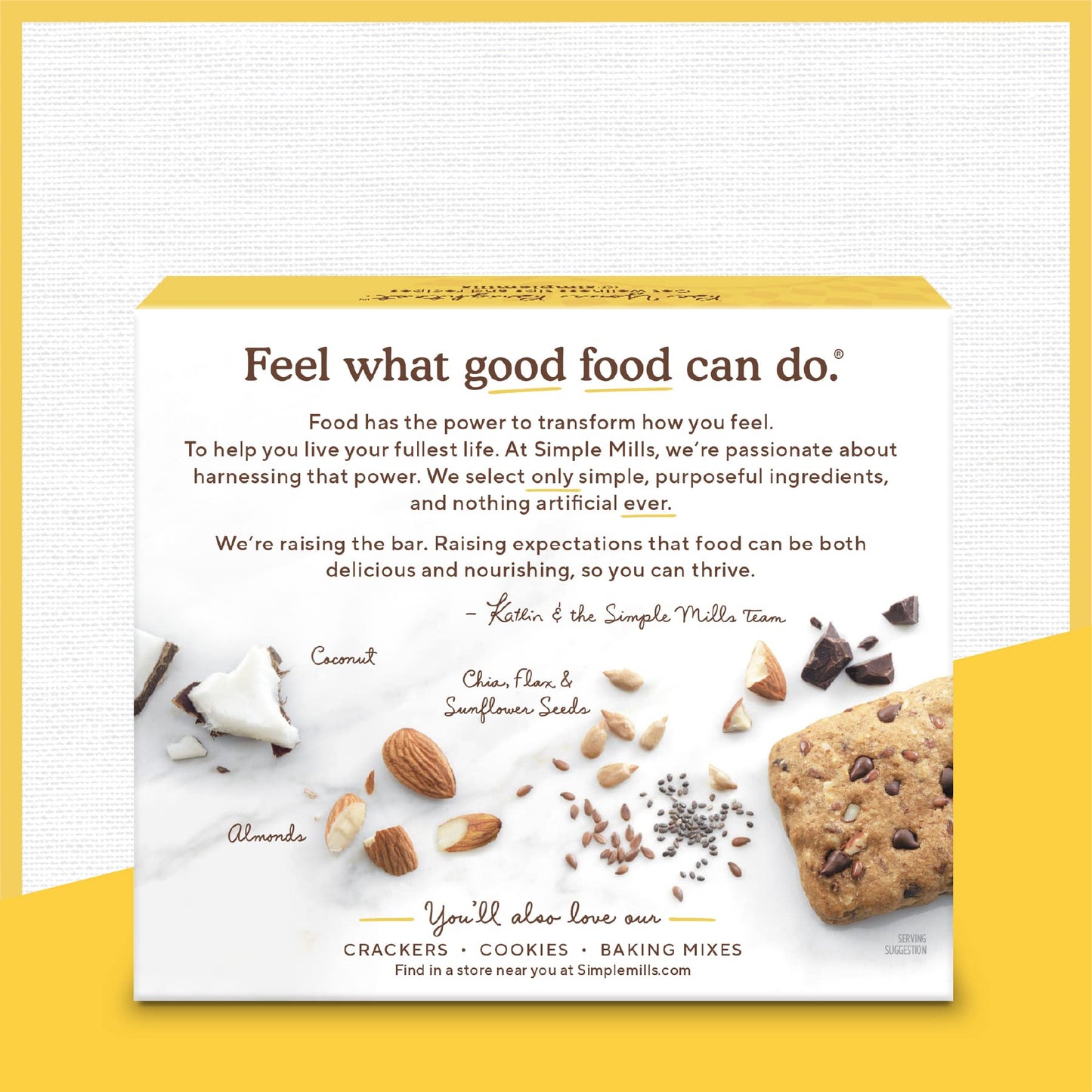 Simple Mills Almond Flour Snack Bars, Dark Chocolate Almond - Gluten Free, Made With Organic Coconut Oil, Breakfast Bars, Health