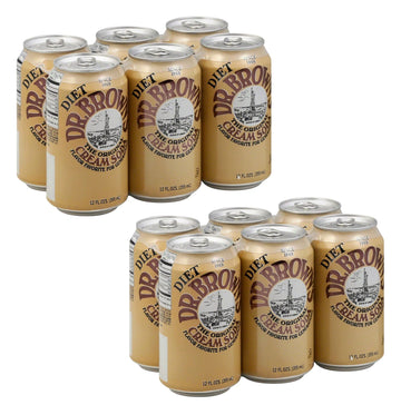 Dr. Browns Soda, Diet Cream Soda, 12Oz Cans Pack Of 12