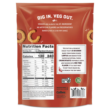 HARVEST SNAPS Veggie Chips Sour Cream & Onion - Gluten Free, Non-GMO, 1.88 lb (12 Snack Packs)