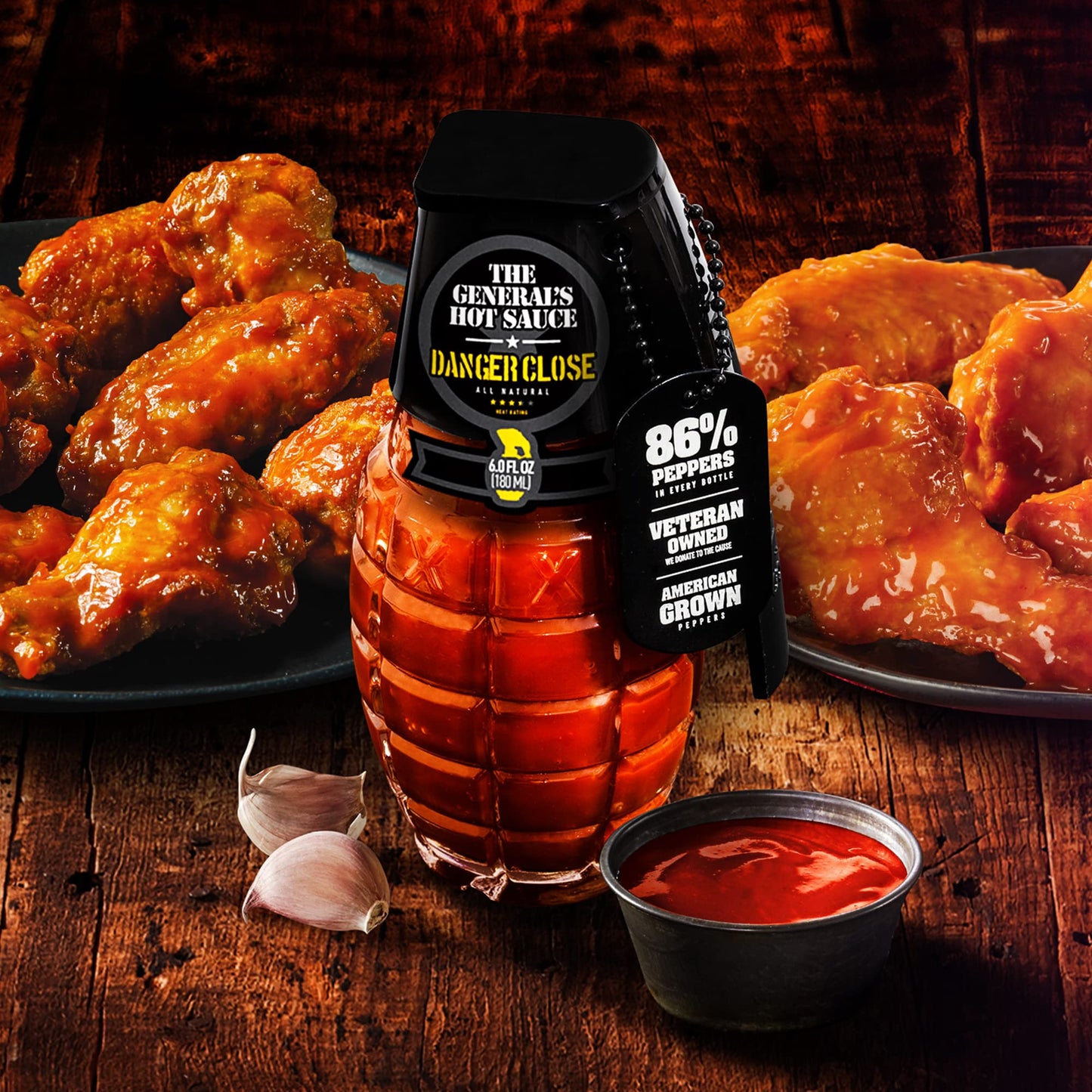 The General'S Hot Sauce Heat Seeker: Three 6 Oz Bottles Of Gourmet Hot Sauce Made With American-Grown Cayenne And Habanero Peppe